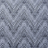 100% Voile Kumkum Schwarz Weiß