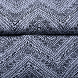 100% Voile Kumkum Zwart Wit