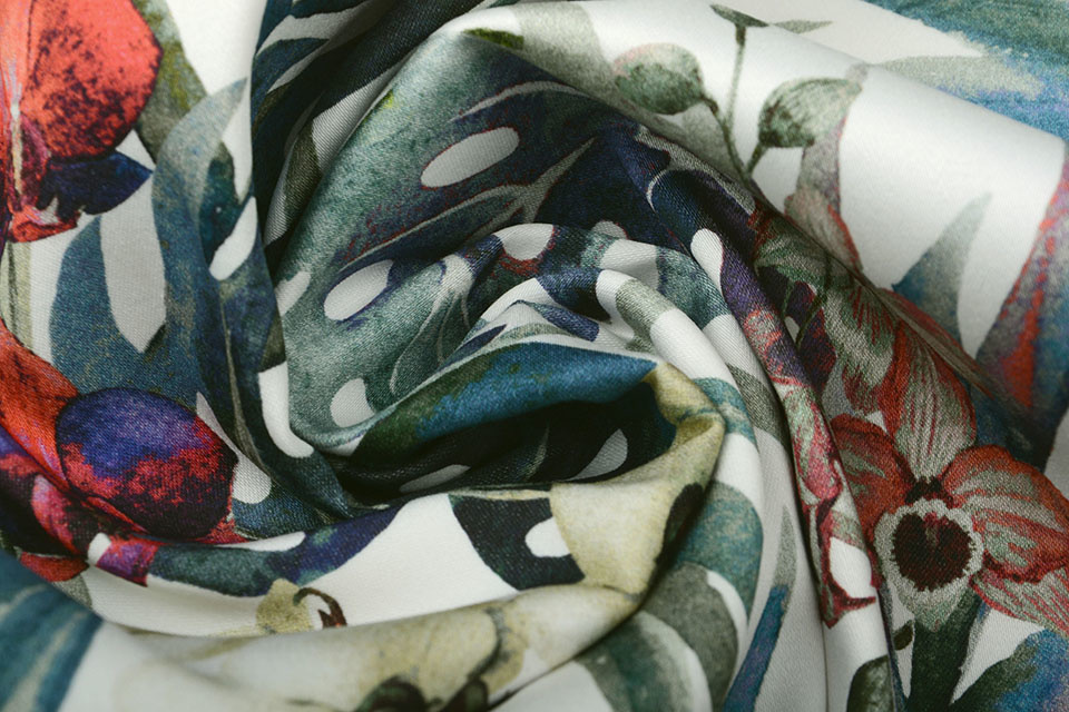 Digital Stretch Cotton Jungle