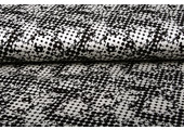 Digital Stretch Cotton Spots Black White