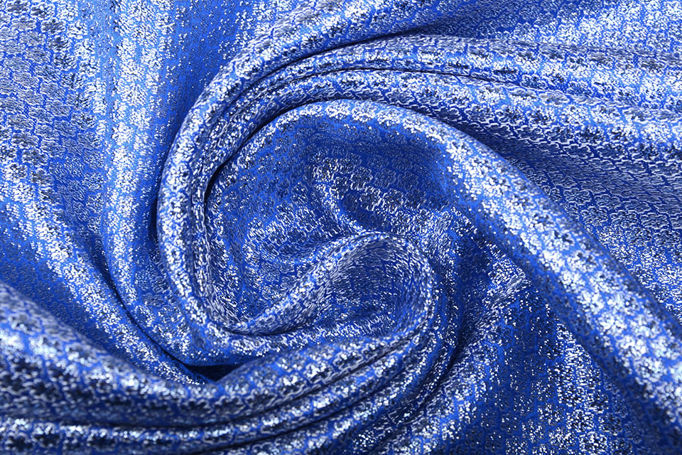 Brocade Little Flowers Blue