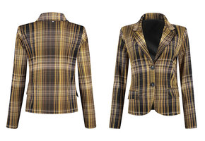 Digitaal Stretch Katoen Ruit