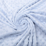 Minky Fleece Grey Baby Blue