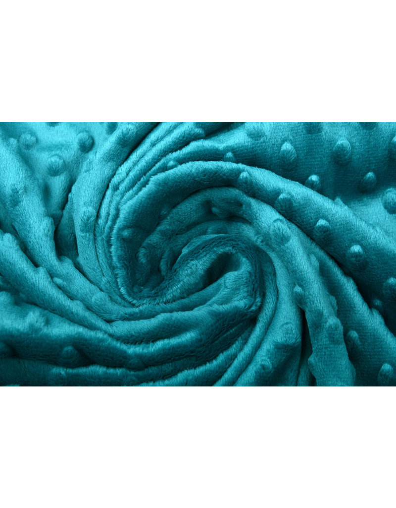 Minky Fleece Petrol YES Fabrics