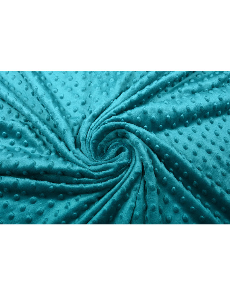Minky Fleece Petrol YES Fabrics