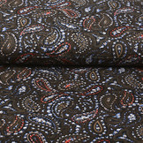 100% Digital Baumwolle Tropfen Braun