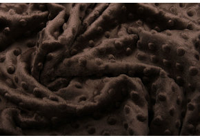 Minky Fleece Dunkel Braun