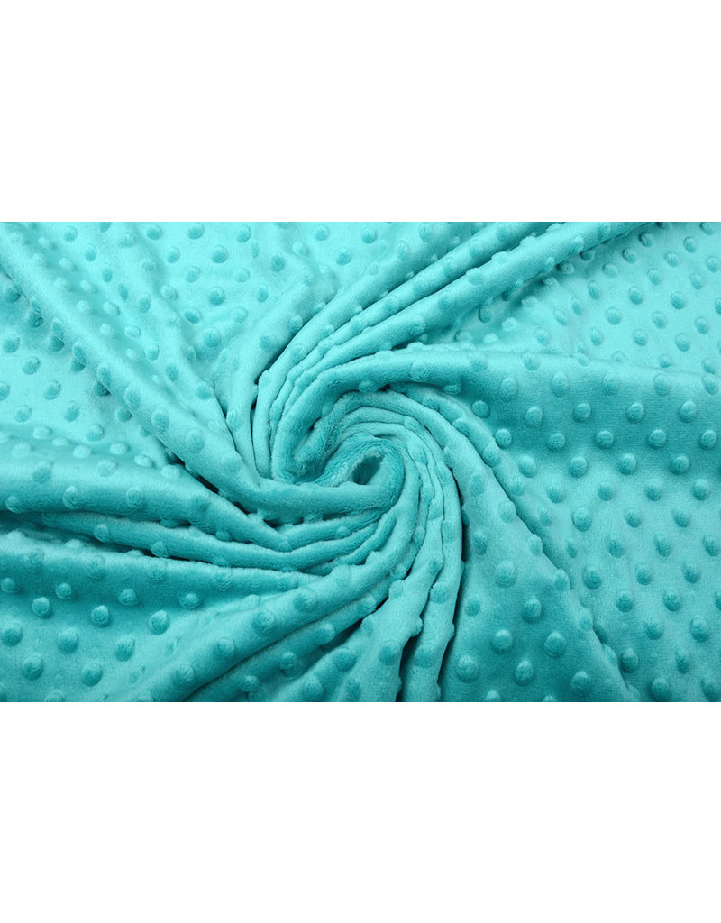 Minky Fleece Aqua YES Fabrics