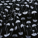 100% Digital Cotton Amarin Black White