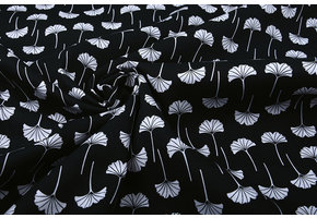 100% Digital Cotton Amarin Black White