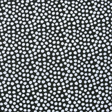 100% Digital Cotton Spots Black White