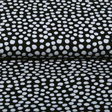 100% Digital Baumwolle Spots Schwarz Weiß