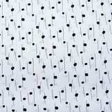 100% Digital Baumwolle Spots and Stripes Weiß