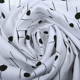 100% Digital Baumwolle Spots and Stripes Weiß