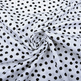 100% Digital Baumwolle Little Bubbles Weiß Schwarz