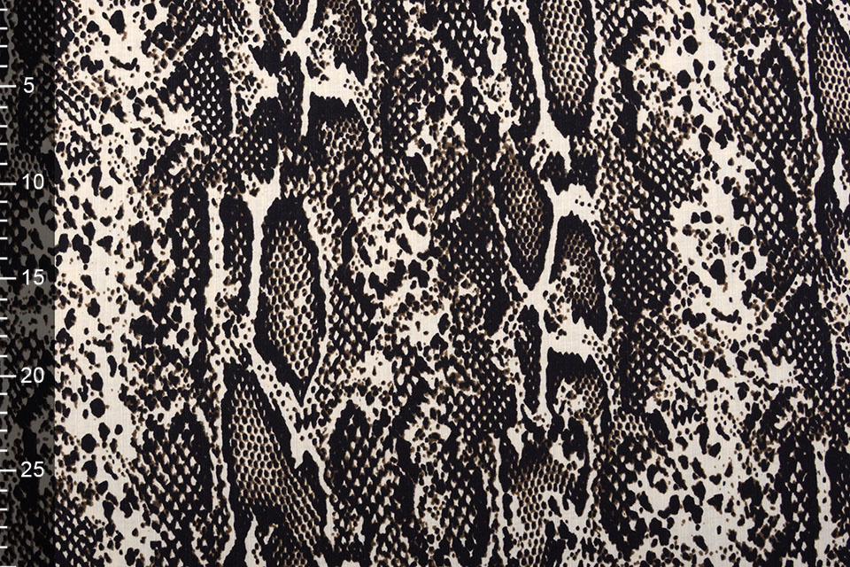 Viscose Slangenprint Bruin