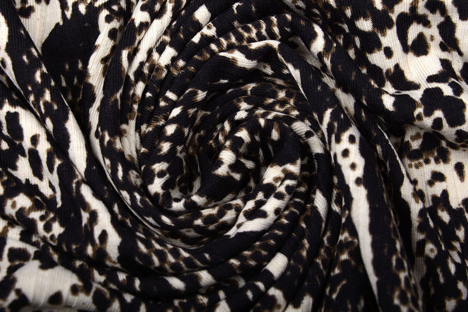 Viscose Slangenprint Bruin