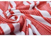 Viscose Jersey Summer Stripes Red