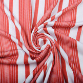 Viscose Jersey Zomer Strepen Rood