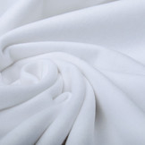 100% Baumwolle Flanell Weiß