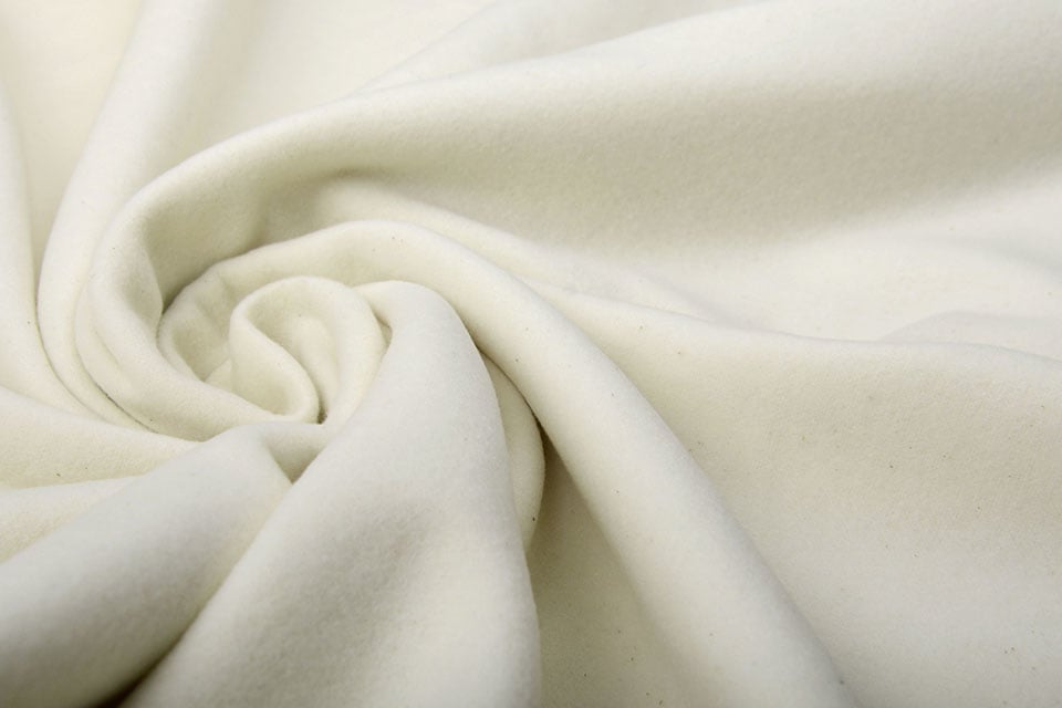 100% Katoen Flanel Creme - Fabrics