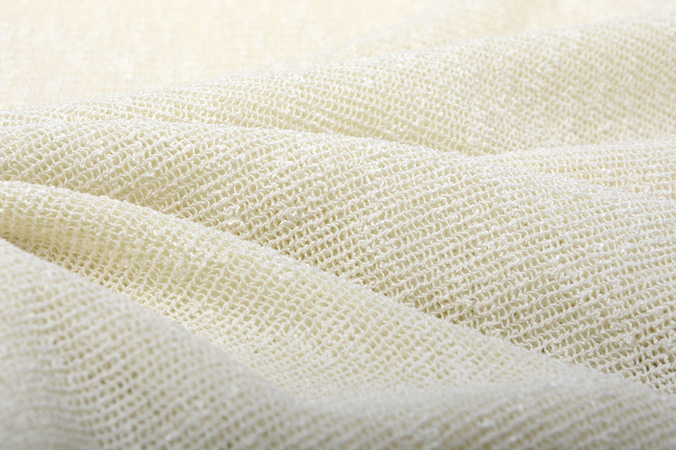 Gebreid Gaasdoek Jersey Creme