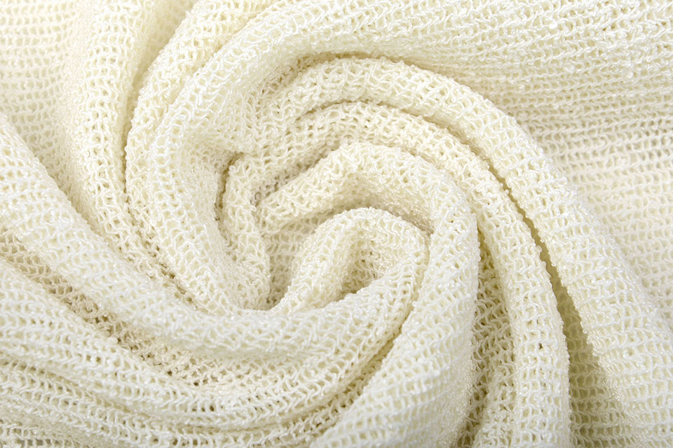 Gebreid Gaasdoek Jersey Creme