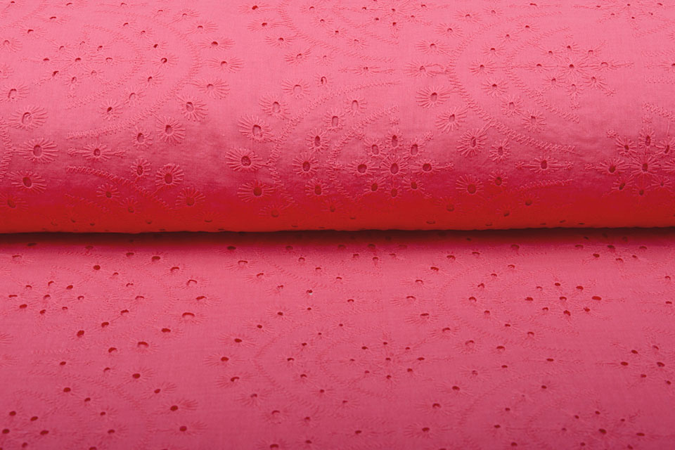 Broderie Katoen Bonita Fuchsia