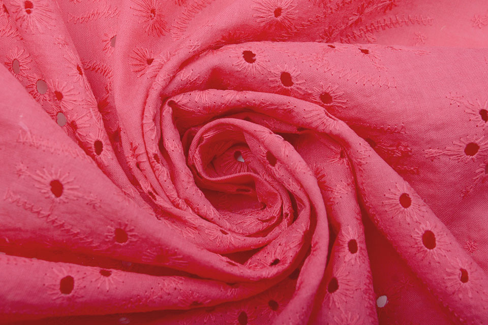 Broderie Katoen Bonita Fuchsia
