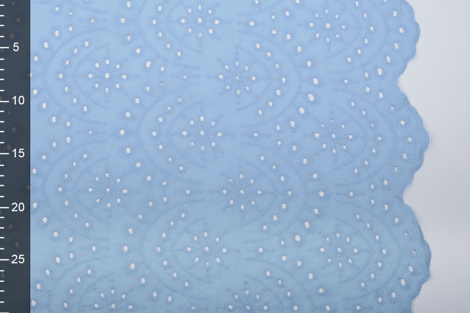 Broderie Katoen Bonita Blauw