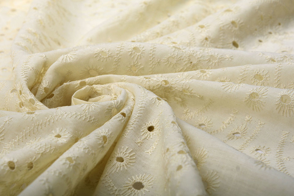 Stickerei Baumwoll Bonita Beige