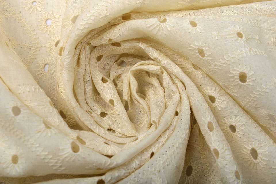 Broderie Katoen Bonita Beige
