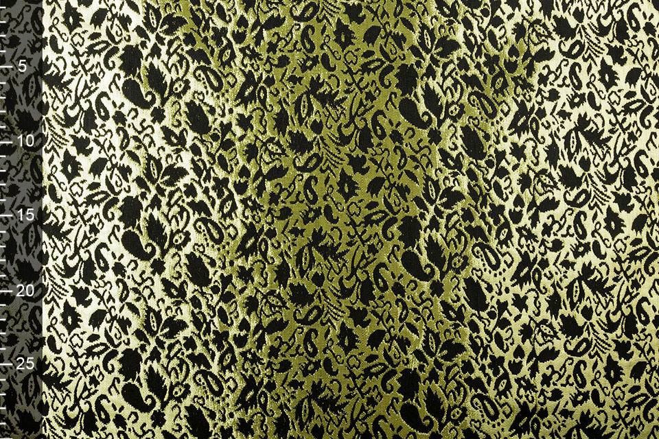Brocade Kaupapa Gold Schwarz