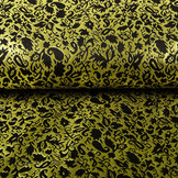 Brocade Kaupapa Gold Schwarz