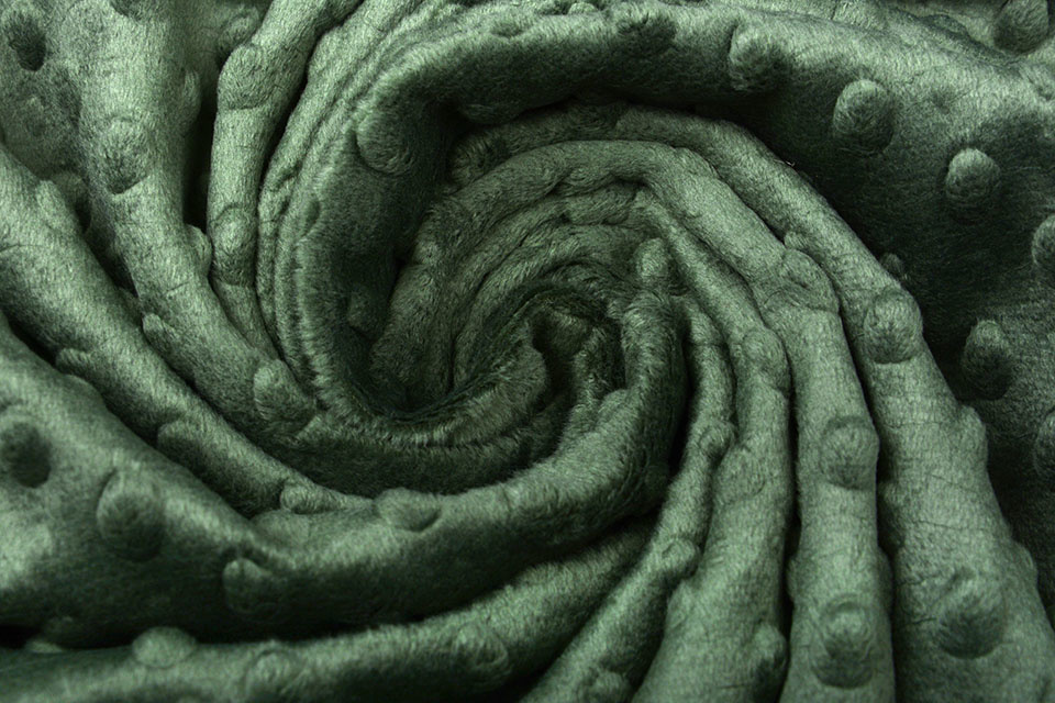 Minky Fleece Armeegrün