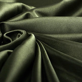 Charmeuse Voering Army Groen