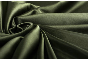 Charmeuse Voering Army Groen