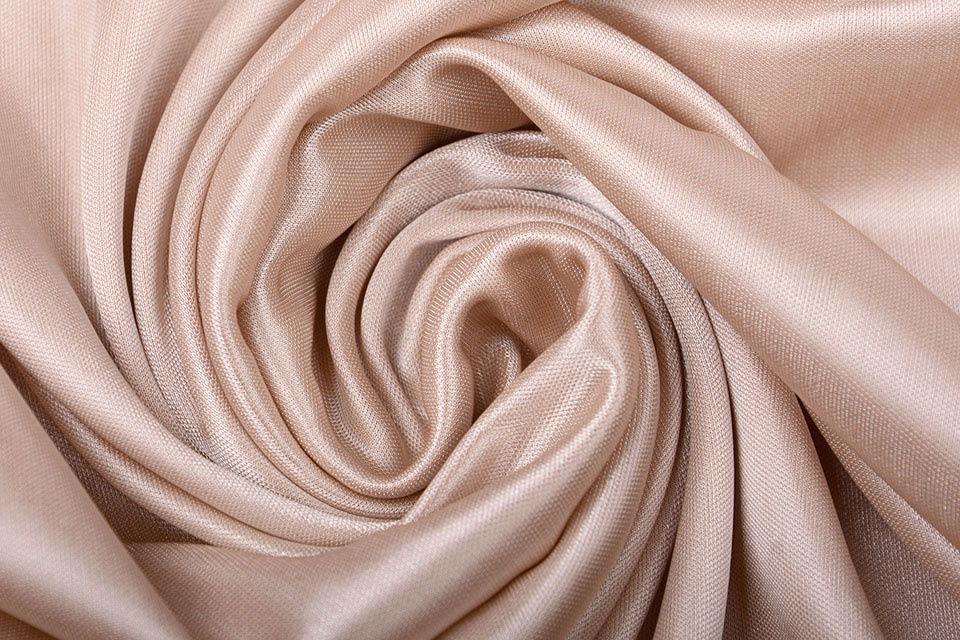 Stretch Lining Fabric (Charmeuse) Light Beige