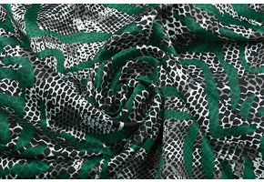 Stretch Satijn Bedrukt Multi color 44