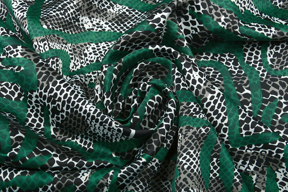Stretch Satin Bedruckt Multicolor 44