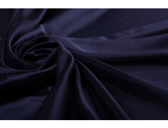 Charmeuse Futter Marineblau