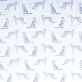 100% Digital Cotton Leopard White Navy