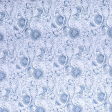 100% Digital Cotton Elephant in Jungle White Navy