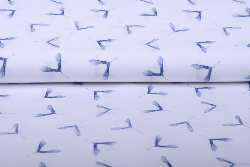100% Digital Cotton Propellers Blue