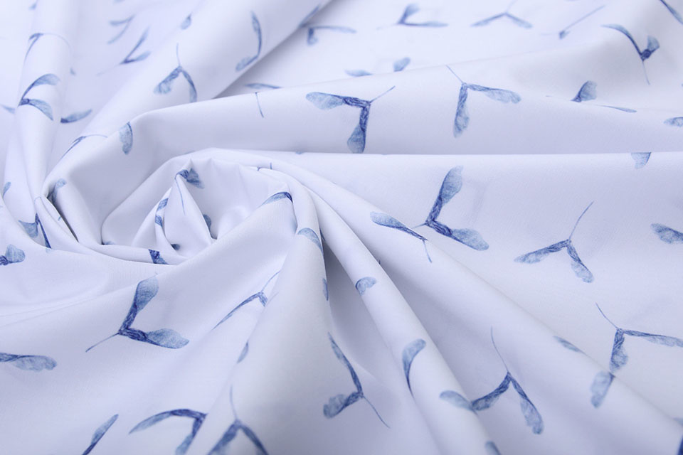 100% Digital Cotton Propellers Blue