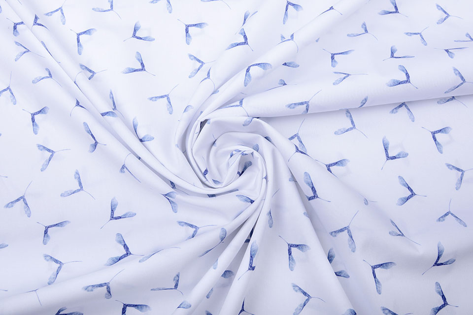 100% Digital Cotton Propellers Blue