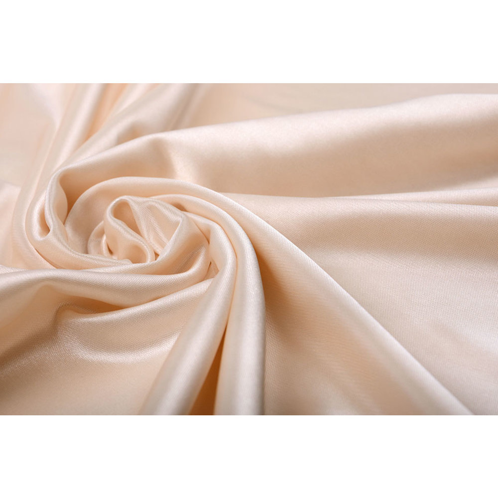 Peach Silky Stretch Charmeuse Satin, Peach Bridal Soft Silky Fabric, Peach  Stretch Satin, Peach Stretch Silk for Dress, Drapes, Bed Sheet 