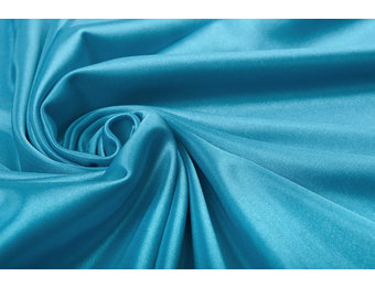 Charmeuse Voering Donker Aqua