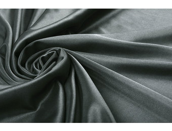 Charmeuse Futter Dunkelgrau