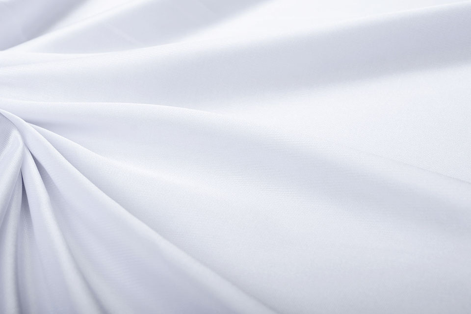 Stretch Lining Fabric (Charmeuse) White